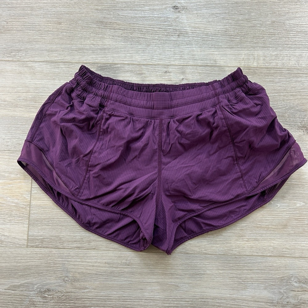 Lululemon Size 10 Low Rise Hotty Hot Lined Short 2.5" Regal Plum Purple